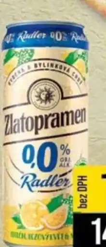 Jip Zlatopramen Radler ochucené nealko nabídka