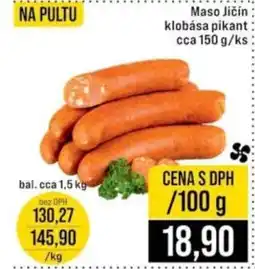 Jip Maso Jičín klobása pikant nabídka