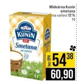 Jip Mlékárna Kunín smetana na vaření 12% nabídka