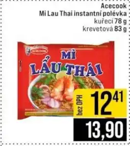 Jip Acecook Mi Lau Thai instantní polévka nabídka