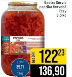 Jip Gastro Servis paprika červená nabídka