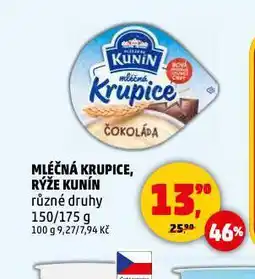 Penny Market Kunín mléčná krupice nabídka