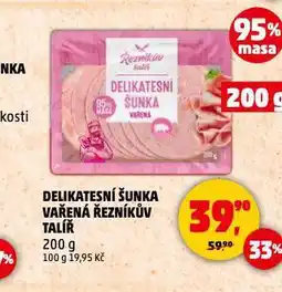 Penny Market Delikatesní šunka nabídka