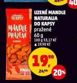 Penny Market Uzené mandle naturalia do kapsy nabídka