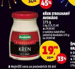 Penny Market Křen strouhaný avokádo nabídka