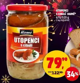 Penny Market Utopenci s cibulí hamé nabídka