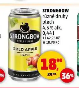 Penny Market Strongbow cider nabídka