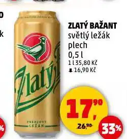 Penny Market Pivo zlatý bažant nabídka