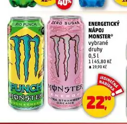 Penny Market Monster energy drink nabídka