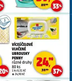 Penny Market Víceúčelové vlhčené ubrousky nabídka
