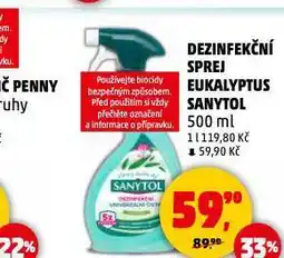 Penny Market Sanytol dezinfekční sprej nabídka