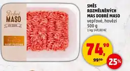 Penny Market Směs rozmělněných mas dobré maso vepřové, hovězí nabídka