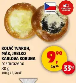 Penny Market Koláč tvaroh, mák, jablko karlova koruna nabídka