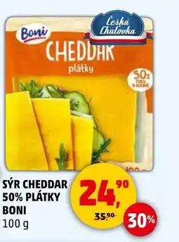 Penny Market Sýr cheddar 50% plátky boni nabídka