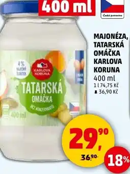 Penny Market Majonéza, tatarská omáčka karlova koruna nabídka