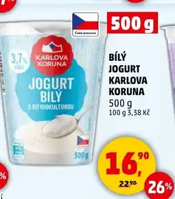 Penny Market Bílý jogurt karlova koruna nabídka