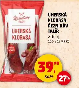 Penny Market Uherská klobása řezníkův talíř nabídka