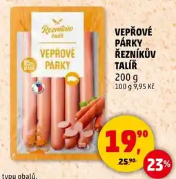 Penny Market Vepřové párky řezníkův talíř nabídka