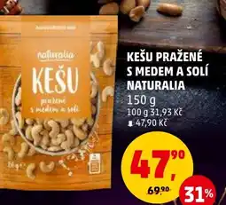 Penny Market Kešu pražené s medem a solí Naturalia nabídka