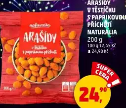 Penny Market Arašídy v těstíčku s paprikovou příchutí Naturalia nabídka