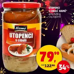 Penny Market Utopenci s cibulí hamé nabídka