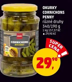 Penny Market Okurky cornichons Penny nabídka