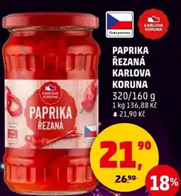 Penny Market Paprika řezaná karlova koruna nabídka