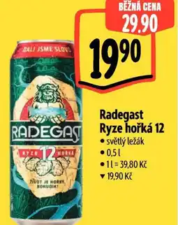 Albert Radegast Ryze hořká 12 nabídka