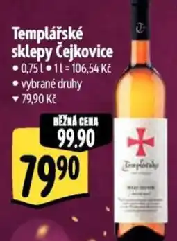 Albert Templářské sklepy Čejkovice nabídka