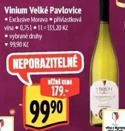Albert Vinium Velké Pavlovice nabídka