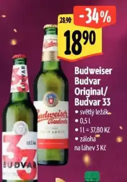 Albert Budweiser Budvar Original/ Budvar 33 nabídka
