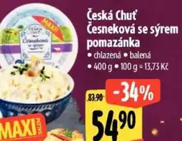Albert Česká Chuť Česneková se sýrem pomazánka nabídka