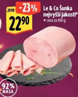 Albert Le & Co Šunka nejvyšší jakosti nabídka