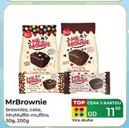 Tamda Foods MrBrownie brownies, cake, MrsMuffin muffins 50g, 200g nabídka