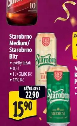 Albert Starobrno Medium/ Starobrno Bitr 0,5 l nabídka