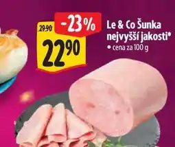 Albert Le & Co šunka nejvyšší jakosti 100g nabídka