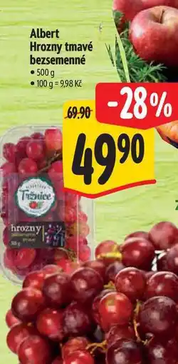 Albert Albert Hrozny tmavé bezsemenné 500 g nabídka