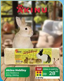 Tamda Foods Akinu Hobliny pro hlodavce 800g, 2800g nabídka