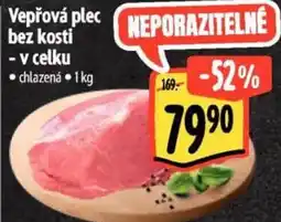 Albert Vepřová plec bez kosti - v celku nabídka