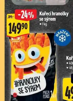 Albert Kuřecí hranolky se sýrem 1 kg nabídka