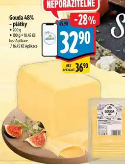 Albert Gouda 48% - plátky 200 g nabídka