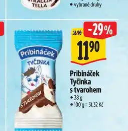 Albert Pribináček Tyčinka s tvarohem 38 g nabídka
