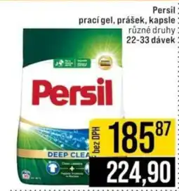 Jip Persil: prací gel, prášek, kapsle nabídka