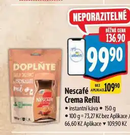 Albert Nescafé Crema Refill instantní káva 150 g nabídka