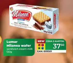 Tamda Foods Lumar Milanea wafer sandwich cream milk 120g nabídka