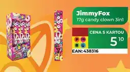 Tamda Foods JimmyFox 17g candy clown 3in1 nabídka