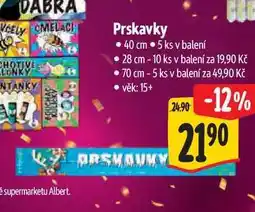 Albert Prskavky 40, 28, 70 cm nabídka