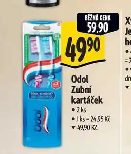 Albert Odol Zubní kartáček 2 ks nabídka