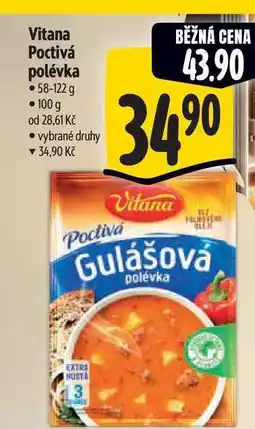 Albert Vitana Poctivá polévka 58-122 g nabídka