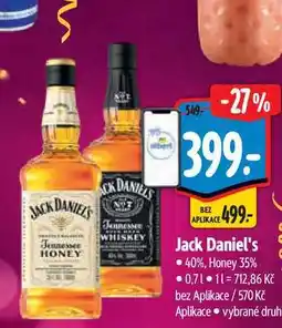 Albert Jack Daniel's 0,7 l nabídka